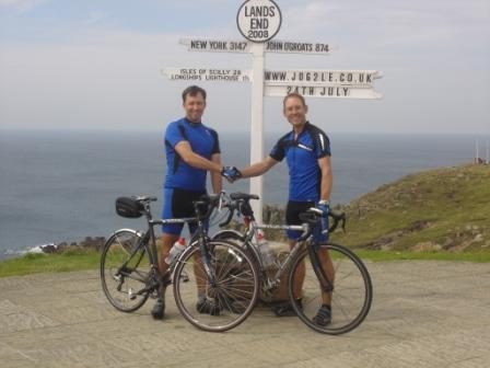 Graham and Jeremy at the finishing post!